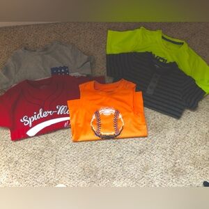 Bundle of 5 Boys shirts 6/7